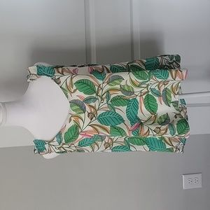 ROSE +OLIVE NWOT XLG Tropical Print Top